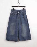 Motzel D-Ring Capri Denim Bermuda Pants