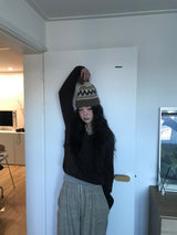 センネノルディックポンポンビーニー(2color)