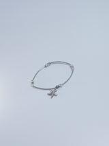 All Surgical Steel Starfish Gemstone Bracelet