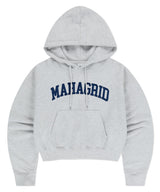 VARSITY LOGO CROP HOODIE