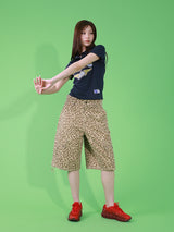 パターンカーゴハーフパンツ (LEOPARD)