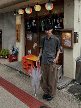 リニアストライプショートスリーブシャツ – M/L (3 Colors)