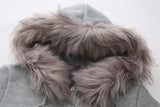 Medi Hybrid Fur Hoodie Zip-up