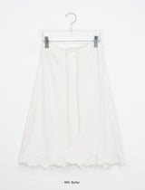 Tecto Summer Frill Banding Midi Skirt