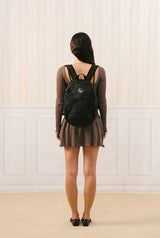 Scoop knit dress - brown