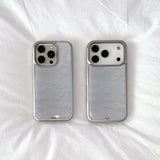 [MADE] ヴィンテージレースフォンケース (epoxy silver bumper)