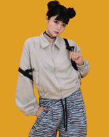 ゼブラバンディングパンツ - スカイ