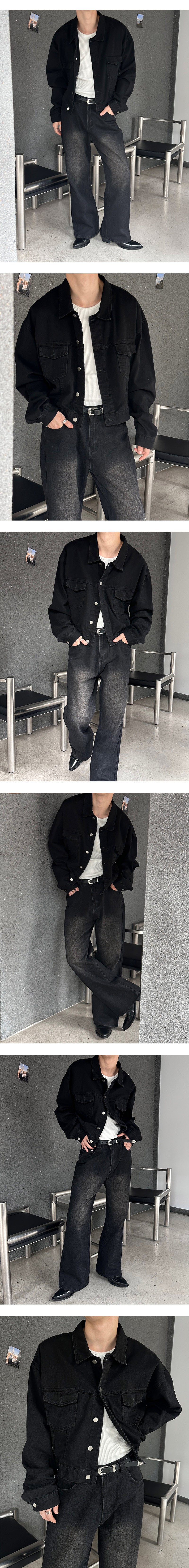 [F/W] クロップウォッシングデニムジャケット(2color)