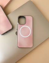 [MADE]ミスティブラッシュ シルバー エポキシ MagSafeバンパー iPhoneケース