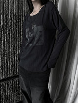pale faded printing T (3color)