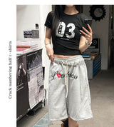 クラックナンバリングハーフTシャツ