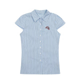 Cherry Stripe Collar T-Shirt 231776637