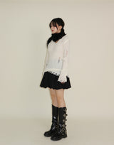 Cush Banding Pumpkin Balloon Mini Skirt