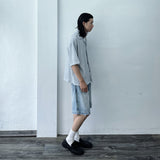 Ice Mist Textured Open Collar Shirt