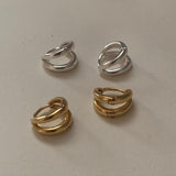 (silver925) ツーラインワンタッチピアス *silver