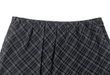 Conse Chiffon Check Midi Skirt
