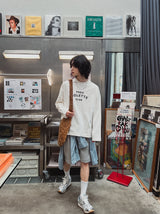 コレットプリントオーバーロングスリーブTシャツ