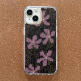 WILDFLOWERS MOHAIR HARD JELL CASE - PINK