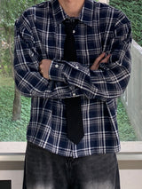 Ave checkered cropped shirt