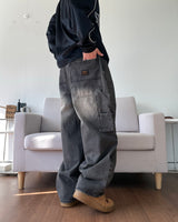 カーペンターパッチデニムパンツ