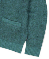 MIXED HAIRY KNIT CARDIGAN
