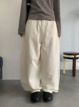 モパンコットンバルーンワイドパンツ