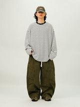 TE Vintage Washing Cargo Banding Pants