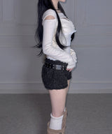 Puff Fur Belt