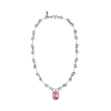mystic wave jewels necklace [pink]