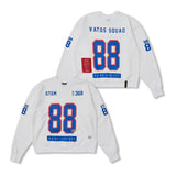 88 Football Oversized Crewneck Black / White
