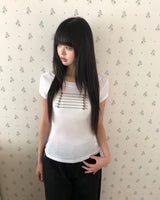 ミュホナポレオンプリント半袖Tシャツ