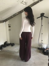 コットンバンディングスラックス