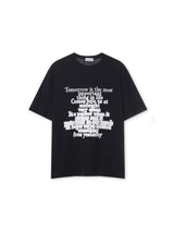 Life Lettering Short Sleeve Knit T-Shirt