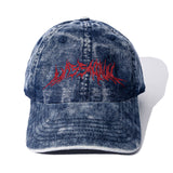 MASSMETAL LOGO WASHED DYING BALL CAP MSFAC003-BL