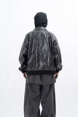 Glady Crack Over Leather Jacket