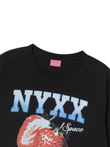 STRAWBERRY SPACE TEE (BLACK)