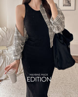【MADE】Ribbed long dress