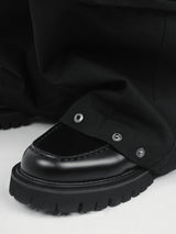 HIERARCHY STUDIOS Unsolved - Black Cargo Baggy Longpants