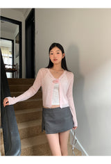 Gray Slimming Mini Pants Skirt