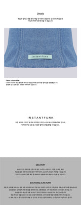 Denim bucket hat