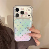 [1+1BOGO]カラフル ポルカドット ゴールド アクセント フルカバー iPhone ケース (iPhone 14–17 Series)