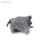 Handcrafted Crochet Cat Ear Beanie with Side Bows，Fluffy Long Fuzzy Brim,  knit Cute Hat