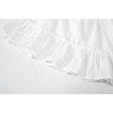 FREEZIA MIDI SKIRT-WHITE