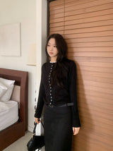 Annie Slim Button Long Sleeve Cardigan