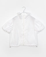 MUNA Frill Puff String Short-Sleeved Zip-Up