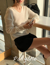 モヘアフードニット(3color)