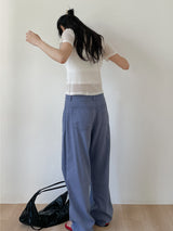 [Sleeveless SET] Tencel Layered Short Sleeve T-shirt