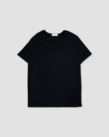 スリムフィットリブ UネックショートスリーブTシャツ