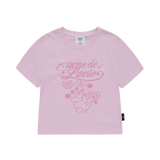 25SS ウーマンオパンチュウサギクロップ半袖Tシャツ ライトピンク