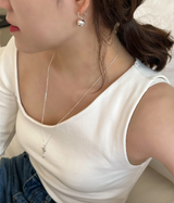 Silver bell earring (silver)
